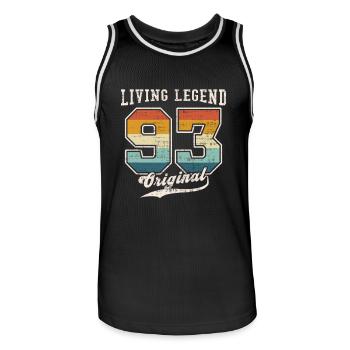 1993 anniversaire légende vivante Original II - Maillot de basket Homme - noir/blanc - Devant - AI Model Male 185 dark (185cm)