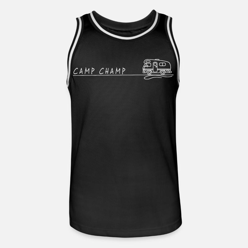 Campeggio per camper Champ Spruch - Maglia da basket per uomo - nero/bianco