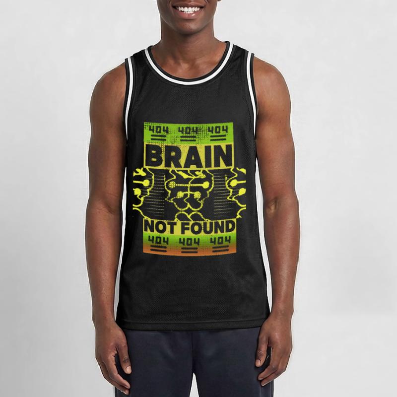 404-html error, Computer-Nerd, lustiger Spruch Männer Basketball-Trikot
