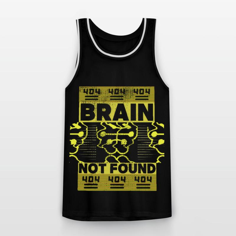 404-html error, Computer-Nerd, lustiger Spruch Männer Basketball-Trikot