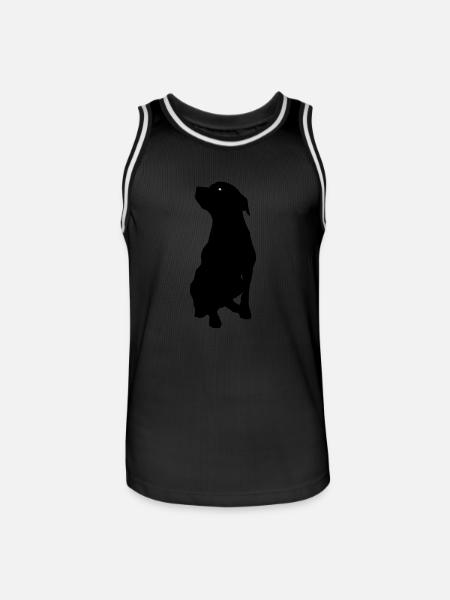 dog - Men's Basketball Jersey - black/white
