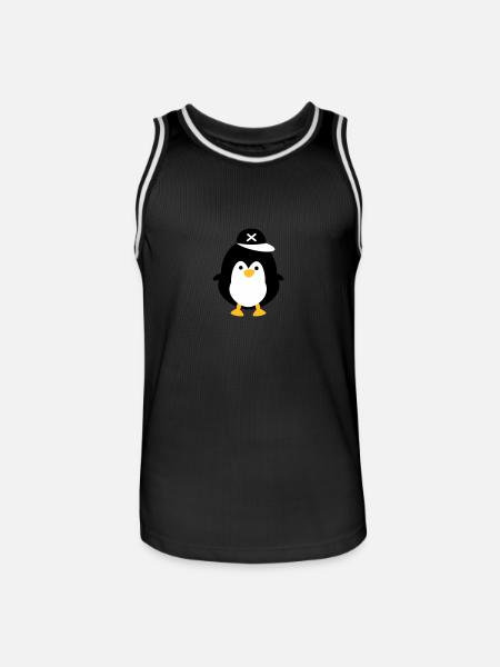 Cute penguin - Men's Basketball Jersey - black/white