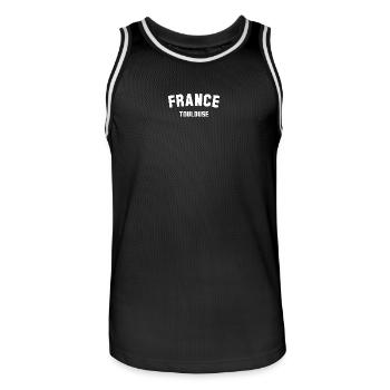 FRANCE TOULOUSE Frankreich - Maillot de basket Homme - noir/blanc - Devant - AI Model Male 185 dark (185cm)