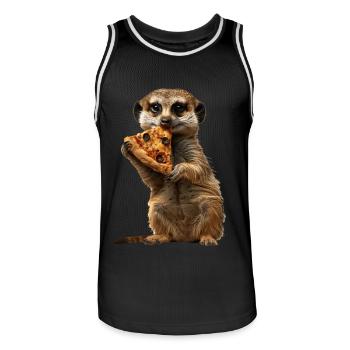 Suricate - Maillot de basket Homme - noir/blanc - Devant - AI Model Male 185 dark (185cm)