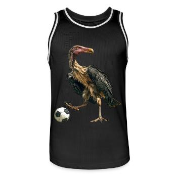 Geier - Männer Basketball-Trikot - Schwarz/Weiß - Vorne - AI Model Male 185 dark (185cm)