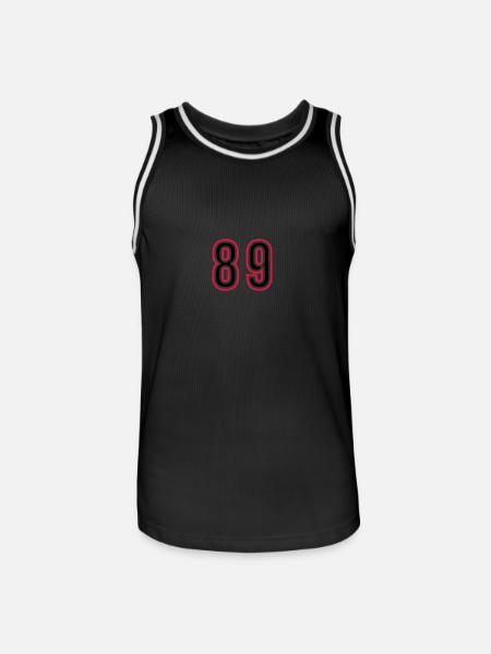 89 Number Years Jersey - Men's Basketball Jersey - black/white
