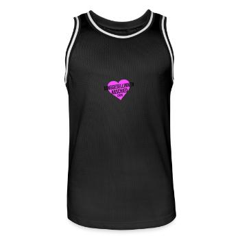 Hen Party Crew - Men's Basketball Jersey - black/white - Front - AI Model Male 185 dark (185cm)