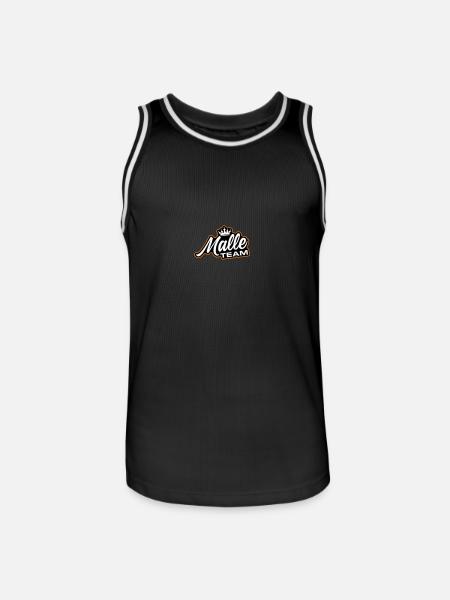 Malle Team - Men's Basketball Jersey - black/white