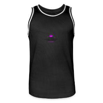 Hen Party Crew Hen - Men's Basketball Jersey - black/white - Front - AI Model Male 185 dark (185cm)