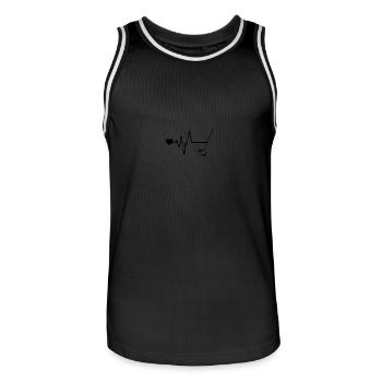 Golf Sport Pulse Love - Maillot de basket Homme - noir/blanc - Devant - AI Model Male 185 dark (185cm)