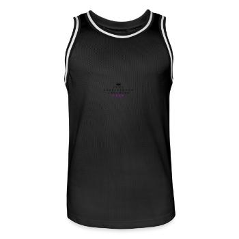 Hen Party Crew - Men's Basketball Jersey - black/white - Front - AI Model Male 185 dark (185cm)