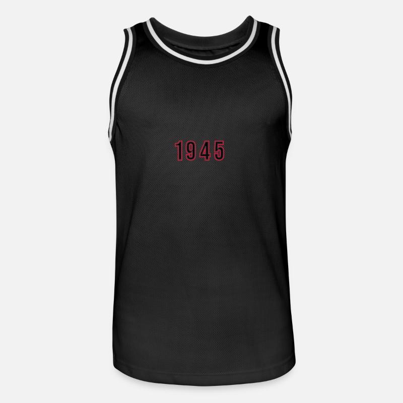 1945 Numéro de l’année - Maillot de basket Homme - noir/blanc