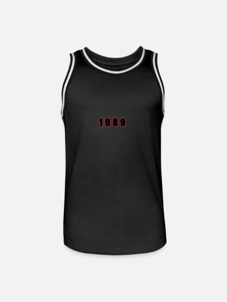 1989 Year Birthday - Men's Basketball Jersey - black/white