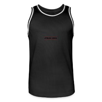 Prague 2024 - Maillot de basket Homme - noir/blanc - Devant - AI Model Male 185 dark (185cm)