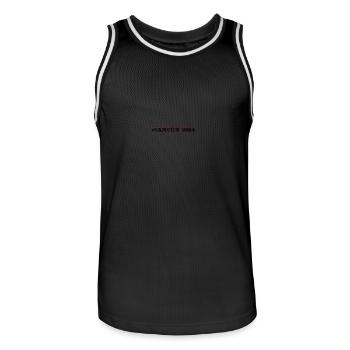 Cancun 2024 - Männer Basketball-Trikot - Schwarz/Weiß - Vorne - AI Model Male 185 dark (185cm)