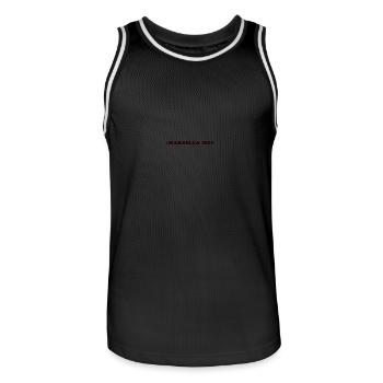 Marbella 2024 - Men's Basketball Jersey - black/white - Front - AI Model Male 185 dark (185cm)