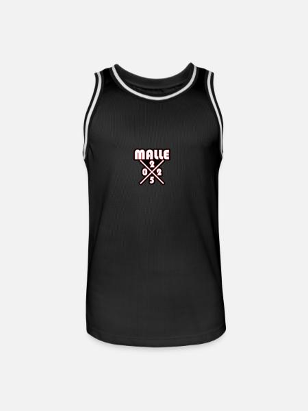 Malle 2025 - Männer Basketball-Trikot - Schwarz/Weiß