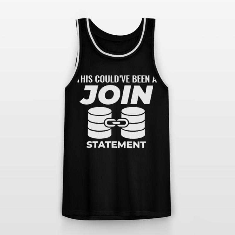 SQL Join Database, instruction de programmation des données Maillot de basket Homme