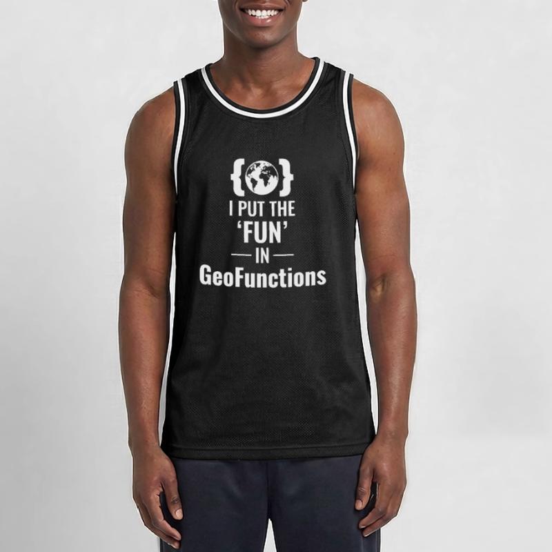 GeoFunctions GIS Programming Developer Fun Men's Basketball Jersey