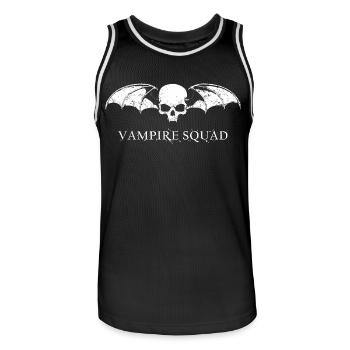Vampire Squad bnw - Maillot de basket Homme - noir/blanc - Devant - AI Model Male 185 dark (185cm)