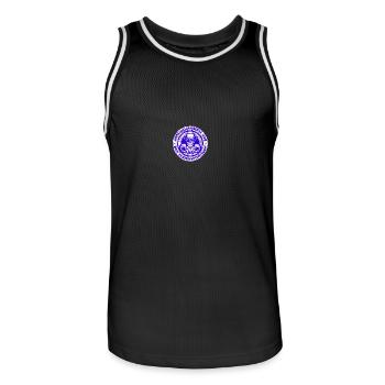 Enterrement de vie de garçon Équipe Skeleton - Maillot de basket Homme - noir/blanc - Devant - AI Model Male 185 dark (185cm)