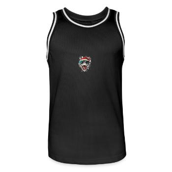 Snake Cobra Christmas Funny - Men's Basketball Jersey - black/white - Front - AI Model Male 185 dark (185cm)