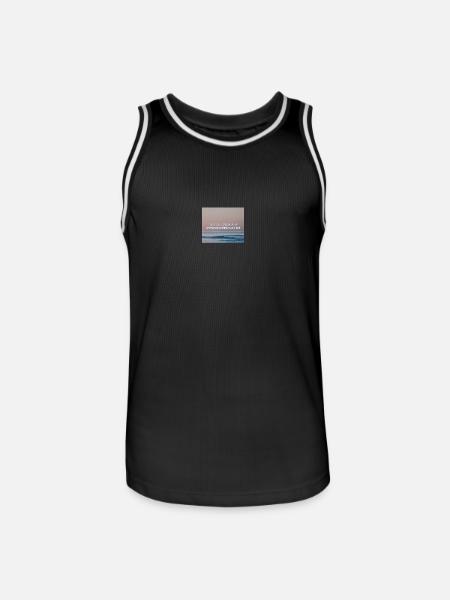 Ich will nur - Philipp Poisel - Männer Basketball-Trikot - Schwarz/Weiß