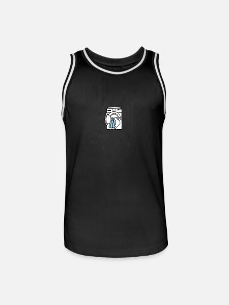 Waschmaschine - Männer Basketball-Trikot - Schwarz/Weiß