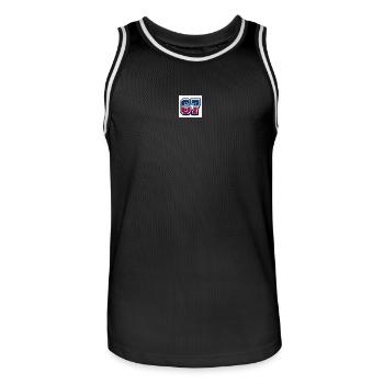 67 Numéro patriotique - Maillot de basket Homme - noir/blanc - Devant - AI Model Male 185 dark (185cm)