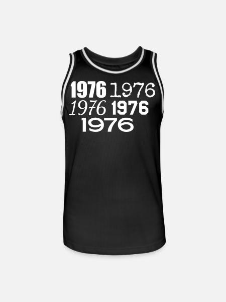 1976 - Men's Basketball Jersey - black/white