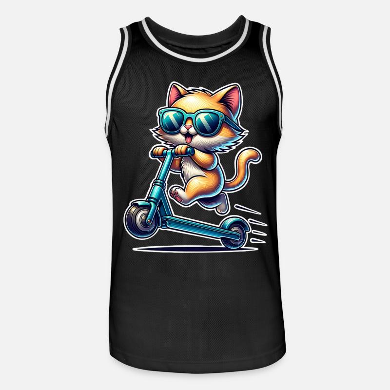 E-Scooter E-Scooter Katt Scooter - Basebollinne herr - svart/vit