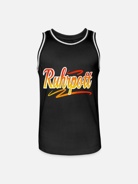 Ruhrpott - Men's Basketball Jersey - black/white