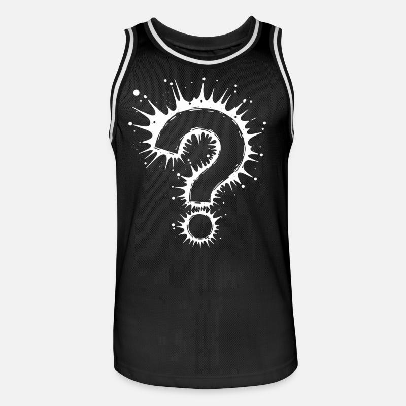 Quel point d’interrogation Splash - Maillot de basket Homme - noir/blanc