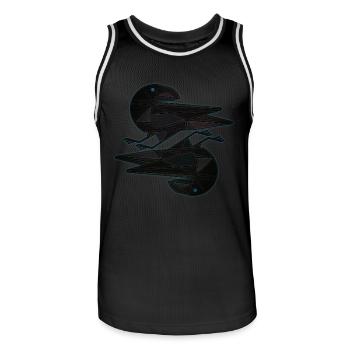 Hugin Munin - Maillot de basket Homme - noir/blanc - Devant - AI Model Male 185 dark (185cm)
