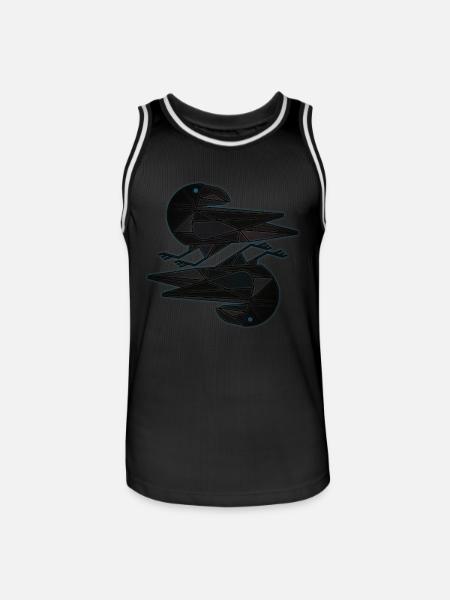 Hugin Munin - Men's Basketball Jersey - black/white