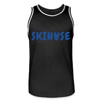 Skihase - Aprés Ski Wintersport Skiurlaub - Männer Basketball-Trikot - Schwarz/Weiß - Vorne - AI Model Male 185 dark (185cm)
