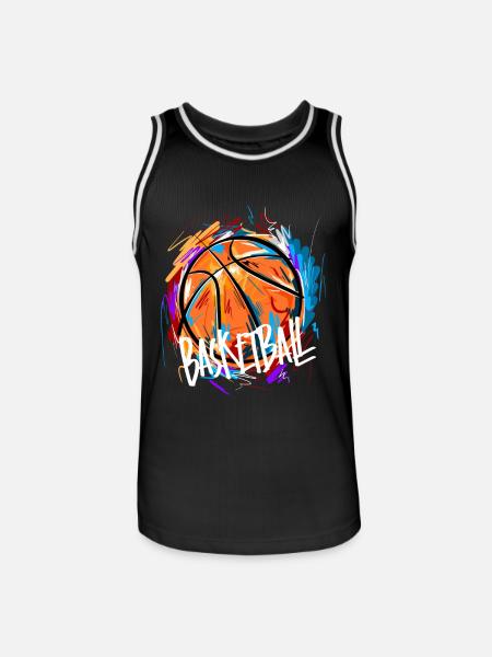 Basketball Basketballer - Männer Basketball-Trikot - Schwarz/Weiß