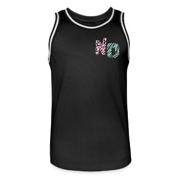 Non - Maillot de basket Homme - noir/blanc - Devant - AI Model Male 185 dark (185cm)