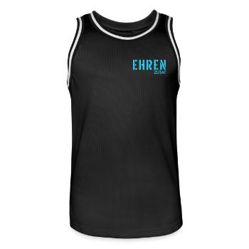 Ehrenzutat Beziehung - Männer Basketball-Trikot - Schwarz/Weiß - Vorne - AI Model Male 185 dark (185cm)