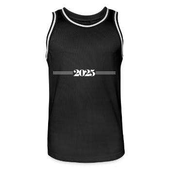 2025 Accident vasculaire cérébral - Maillot de basket Homme - noir/blanc - Devant - AI Model Male 185 dark (185cm)