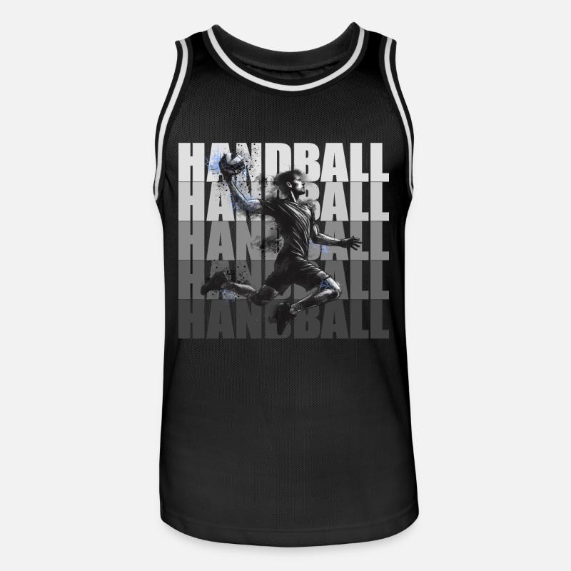 Handball - Maillot de basket Homme - noir/blanc