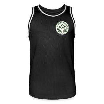 Club de course tout-terrain - Maillot de basket Homme - noir/blanc - Devant - AI Model Male 185 dark (185cm)