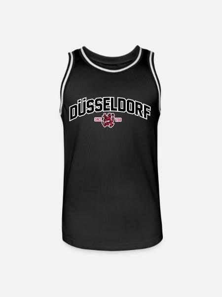 DÜSSELDORF - Männer Basketball-Trikot - Schwarz/Weiß