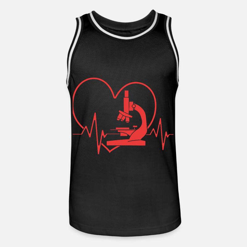 Structural formula molecule - Men's Basketball Jersey - black/white