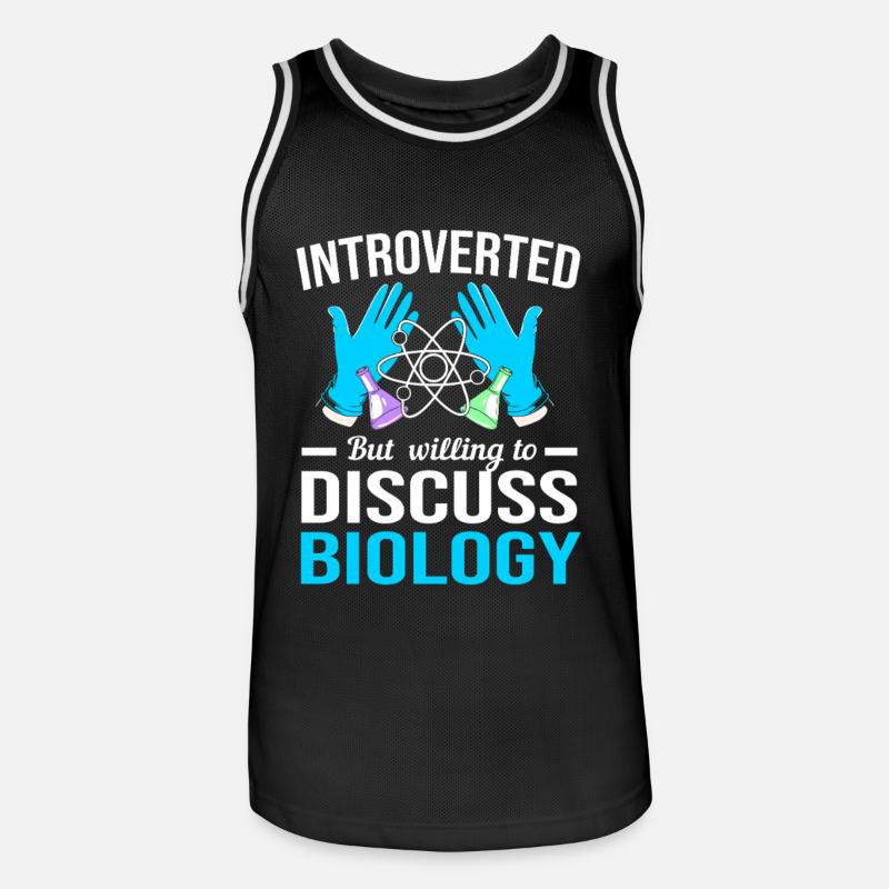 Molecule Structural Formula - Men's Basketball Jersey - black/white