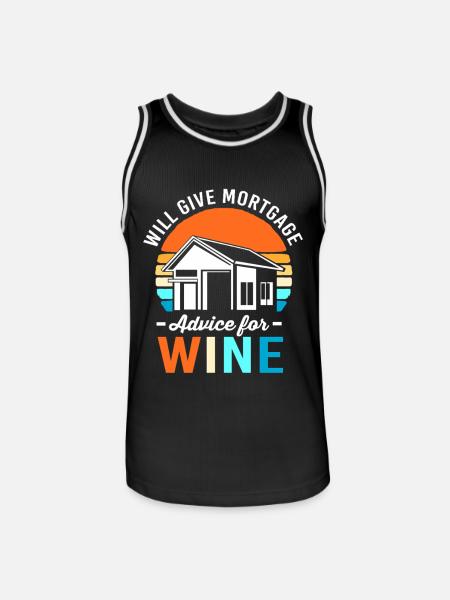 Debt Condominium Mortgage - Men's Basketball Jersey - black/white