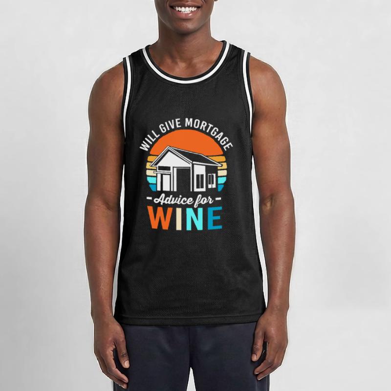 Schulden Eigentumswohnung Hypothek Männer Basketball-Trikot