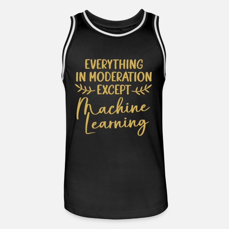 GPT Coder Programmierer - Männer Basketball-Trikot - Schwarz/Weiß