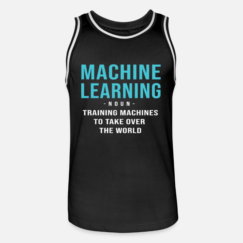 GPT Programmierer Coder - Männer Basketball-Trikot - Schwarz/Weiß