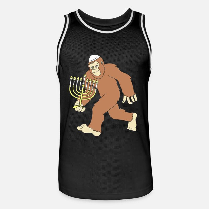 Hanoukka Hanoukka Hanoukka - Maillot de basket Homme - noir/blanc